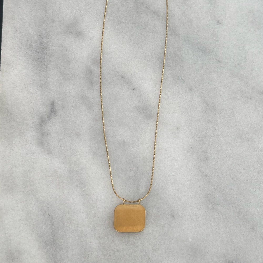 Gold Square Pendant Crystal Evil Eye Pendant Necklace 

Brand New - Picture 3 of 7